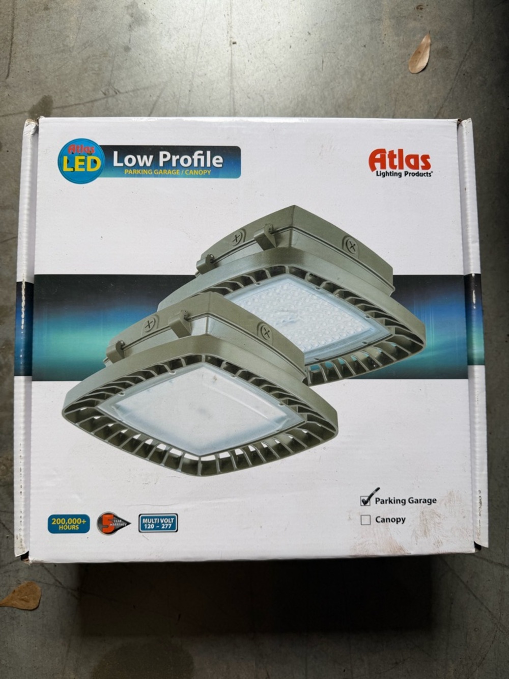 🔥Atlas led light 120-277 V Model PGM25LED 25 W LED GARAGE NEW IN BOX